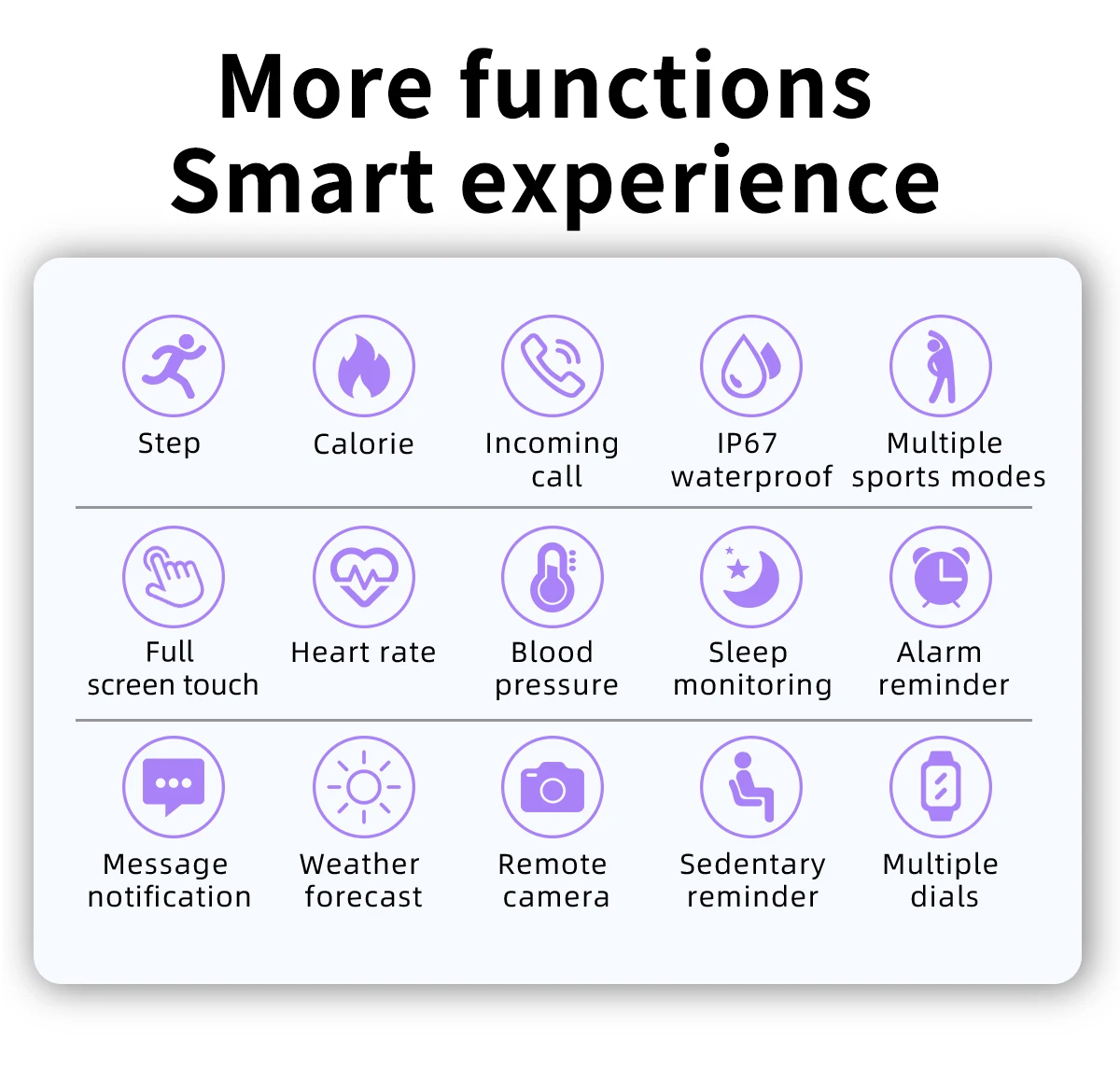 2022 Fashion Smart Watch Ladies Heart Rate Blood Pressure Multifunctional Sport Watch Men Woman Waterproof Smartwatch Women