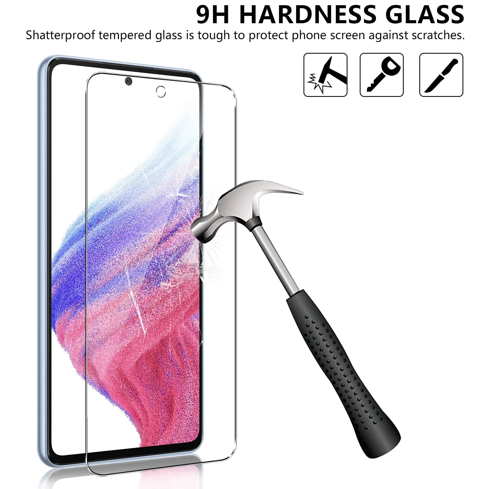 High-Quality Tempered Glass Screen Protector - 9H Hardness, Ultra Clear, and Case Friendly