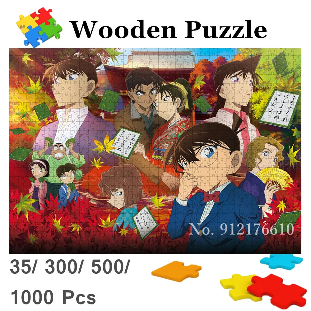Puzzles for Adults Detective Conan: The Crimson Love Letter Anime Wooden Jigsaw  Puzzle 1000 Pieces Child Decompress Toys Gifts - AliExpress