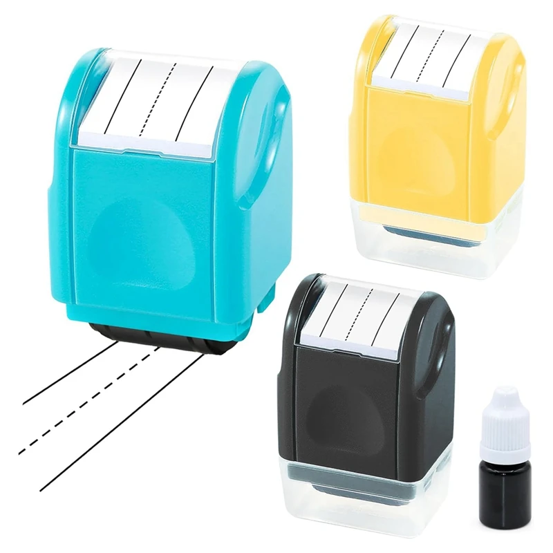 

3 Dashed Handwriting Lines Handwriting Practice Tool Practice Roller Stamps Self-Inking Line Roller Teacher Stamps
