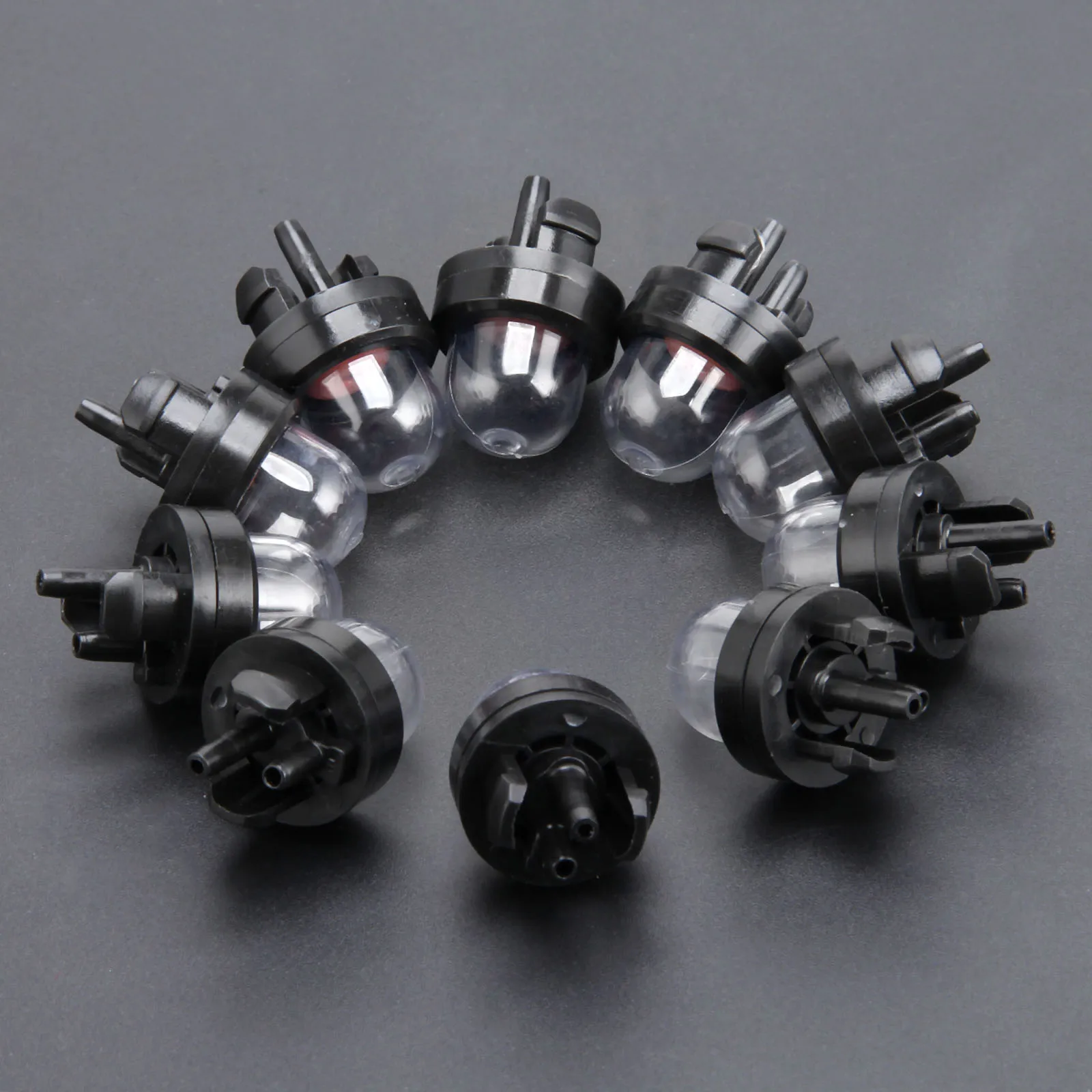 Carburetor Snap In Primer Bulb fuel pump primer bulb 10Pcs Trimmer Parts For STHIL Homeliter Ryobi Poulan Fit 45cc 52cc 5200 5800 Chainsaw strimmer trimmer parts steel tubes chainsaw carb repair kit