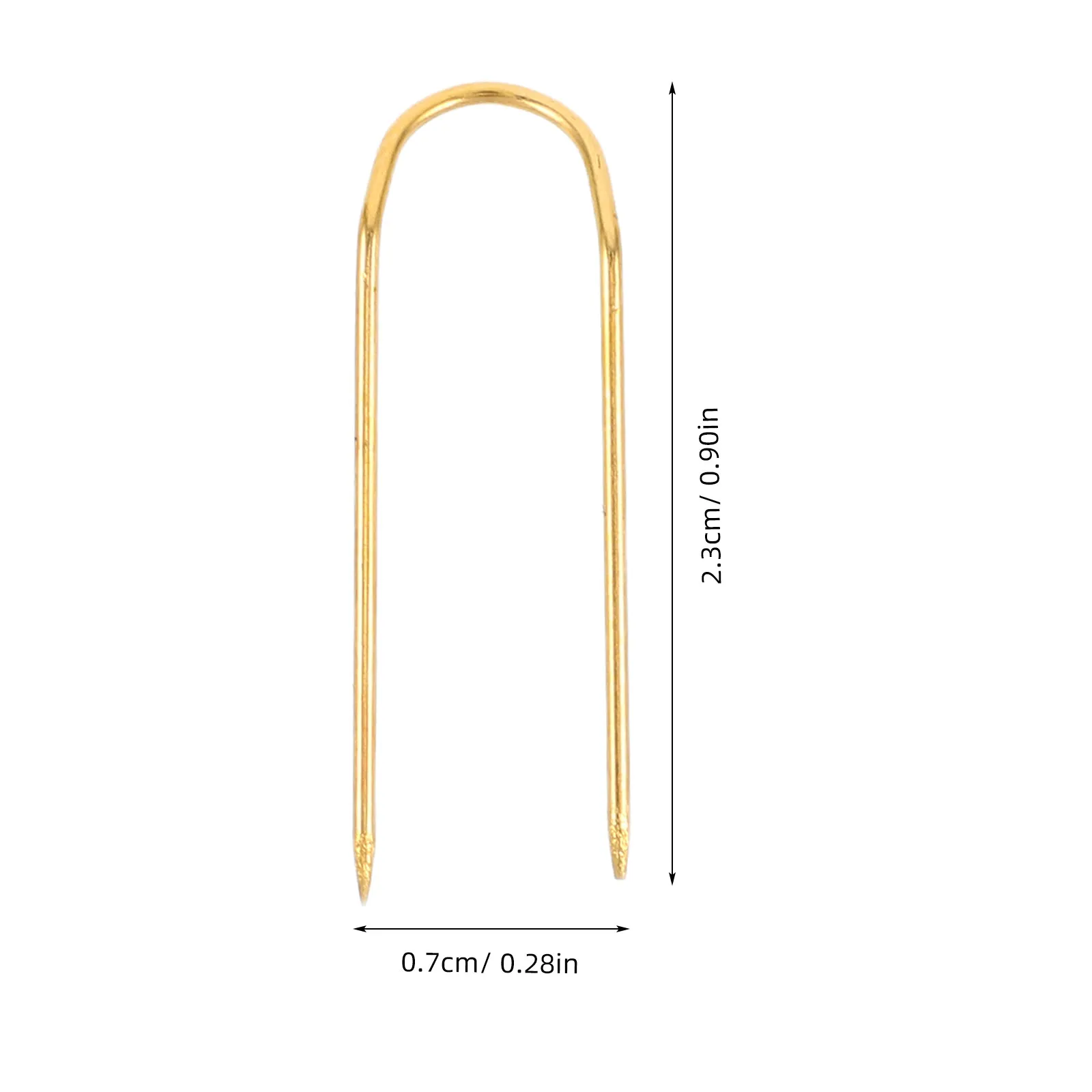 100개 골든 메탈 U핀 이중 뾰족핀, 바느질 공예, 위치 지정, 고정, 퀼팅, 바인딩, 가구 장식, DIY, 홈 데코용