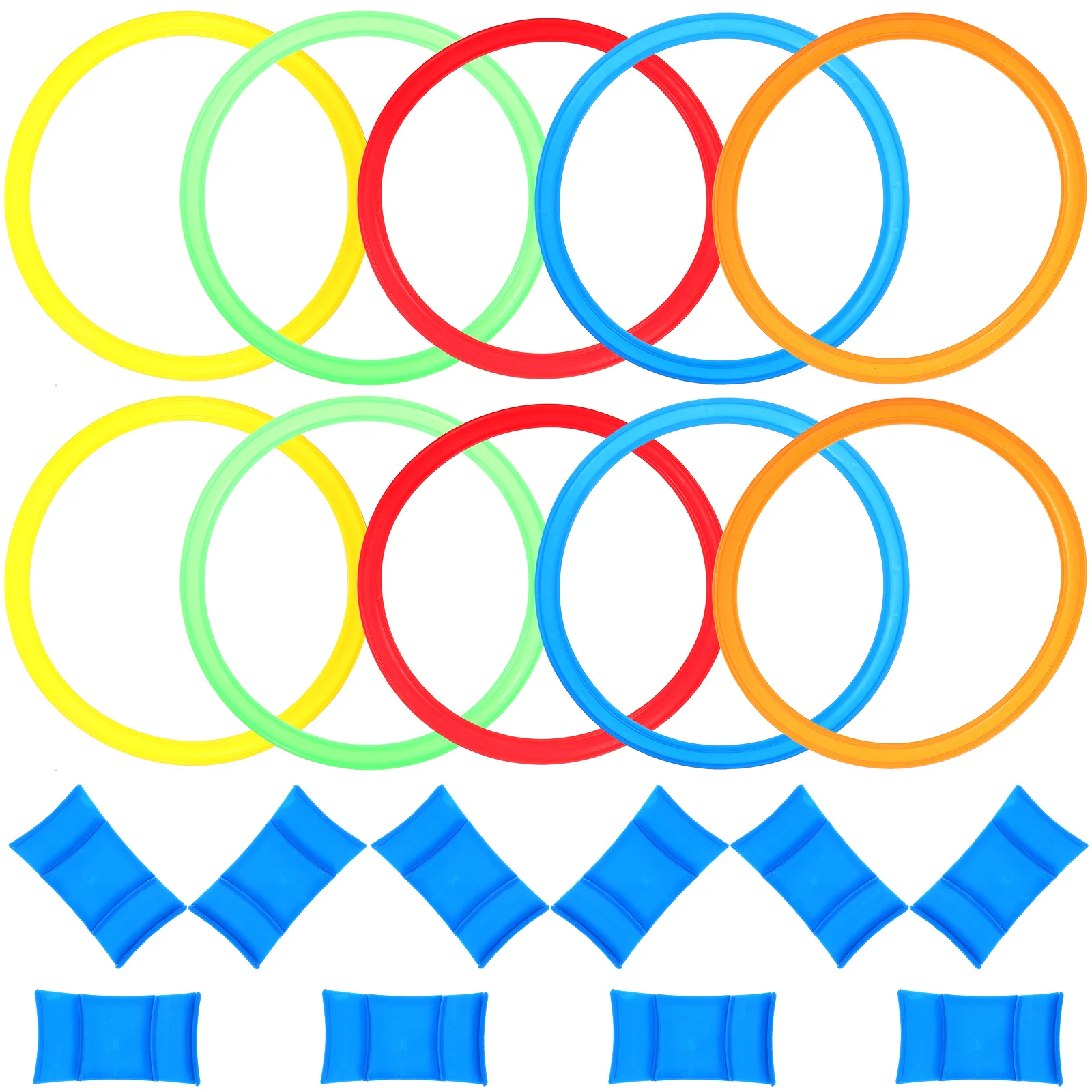 

Toys Ring Tossing Kids Game Hopscotch Pool Rings Swimming Outdoor Agility Child