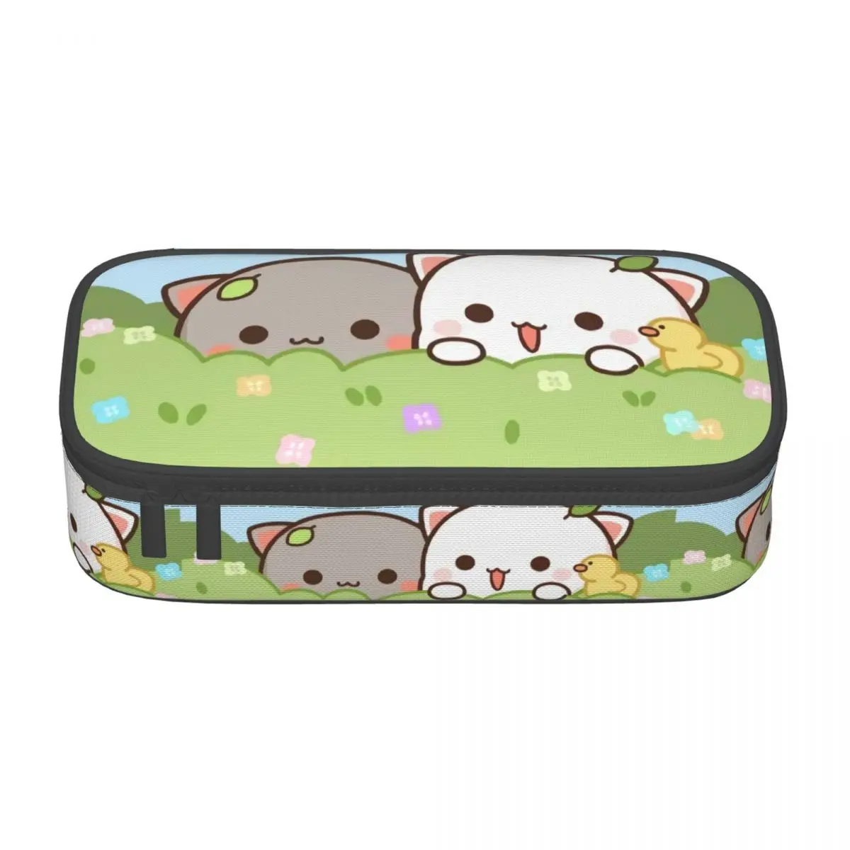 Peach And Goma Pencil Cases for Boys Gilrs Large Storage Cartoon Mochi Cat Pen Bag Box School Supplies