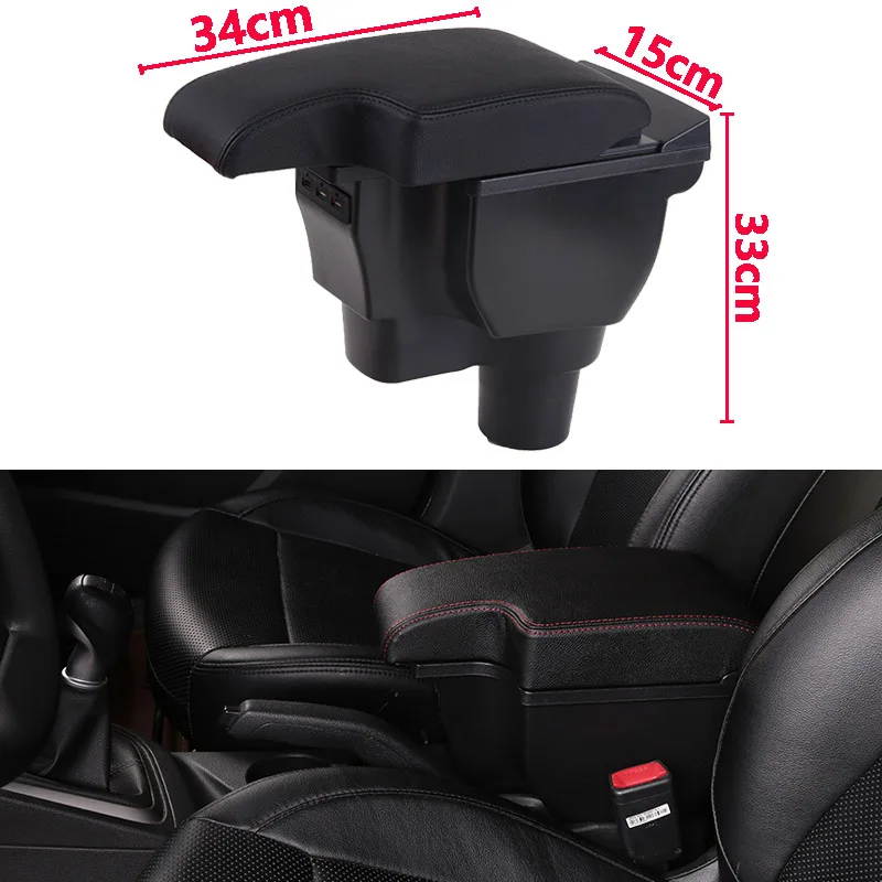 For Kia Rio 4 Armrest For Kia Rio X X-Line Car Armrest Auto Storage Box Car Accessorie Retrofit parts Interior details 2018-2022