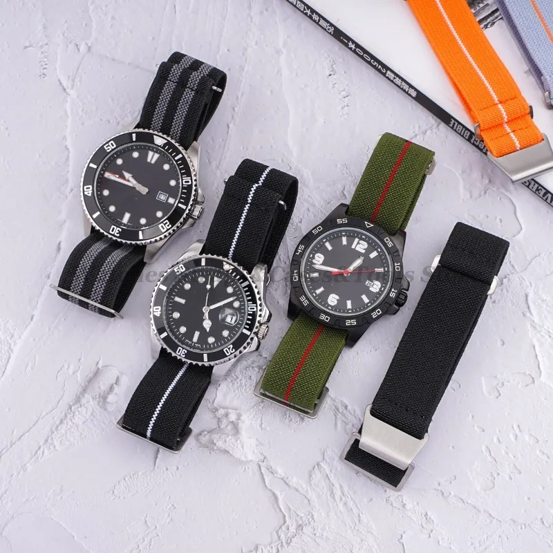 Versatile Parachute Elastic Nylon Watch Strap - Outdoor Sport & Military Style Accessory