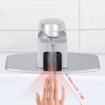 Rubinetto dell'acqua Sensore del rubinetto Sensore dell'acqua Rubinetto automatico del sensore a infrarossi Rubinetto della cucina Lavandino del bagno Rubinetto dell'acqua fredda con scatola di controllo 1