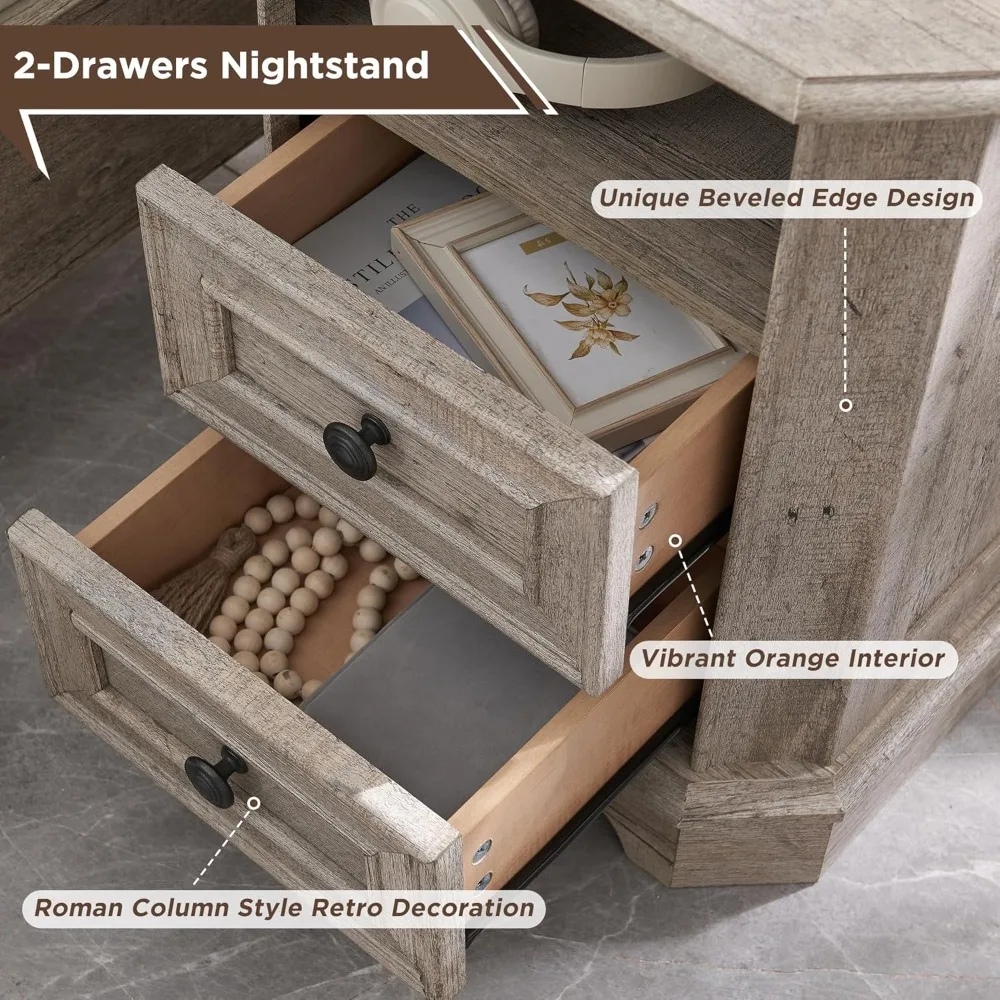 Farmhouse-Style Nightstands 4