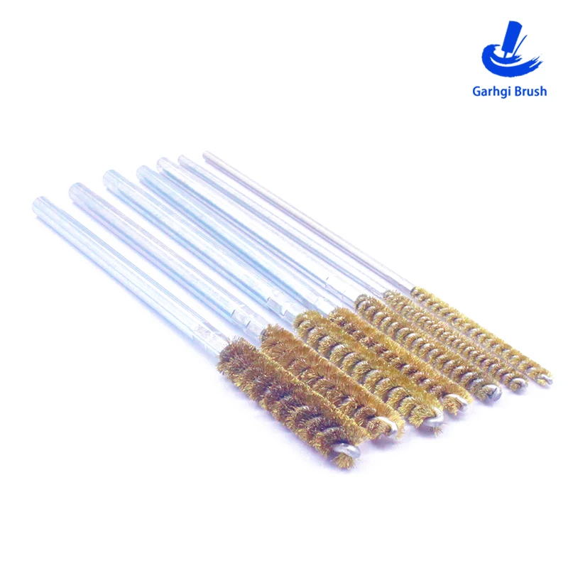 

Garhgi Brush φ2.1-18mm Copper Wire Brushes in Twisted Wire Pipe Cleaning, for Deburring, Polishing, Surface Finishing, Drill Use