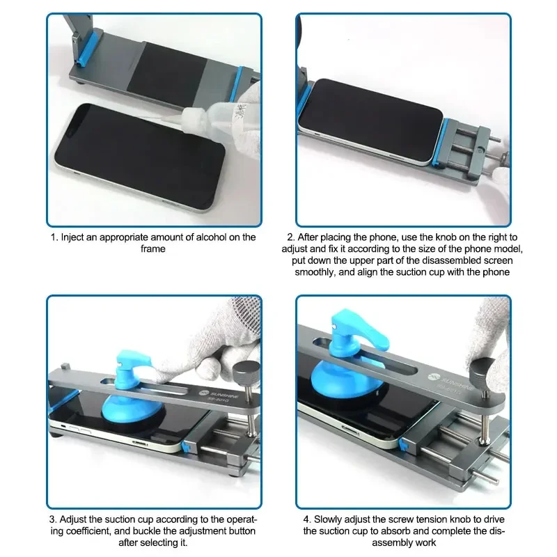 SUNSHINE SS-601G LCD Screen Separator For Mobile Phone Free Heating Screen Quick Removal Clamping Fixture Repair Tools