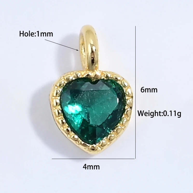 Sterling Silver Mini Heart Charm for DIY Jewelry Accessories