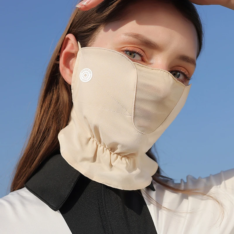 Multiple Styles New Sunscreen Mask Women's Outdoor Driving Cycling UV Resistant Sand Dust Prevention Chiffon Masks Breathable