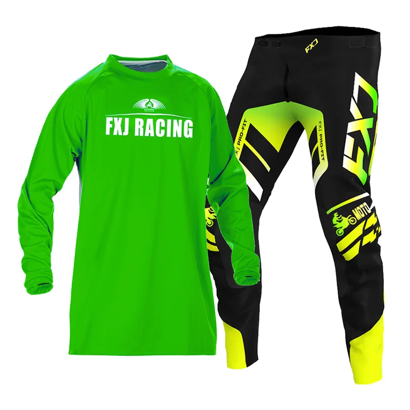 

Трикотажные брюки для мотокросса для мужчин и женщин, комбинированный костюм для гонок, для внедорожников, MX DH, BMX, ATV, горных велосипедов, эндуро