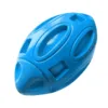 Squeaky Dog Toys For Aggressive Chewers Rubber Puppy Chew Ball Teeth Grinding Cleaning Durable Pet Toy For Medium Large Breed 2