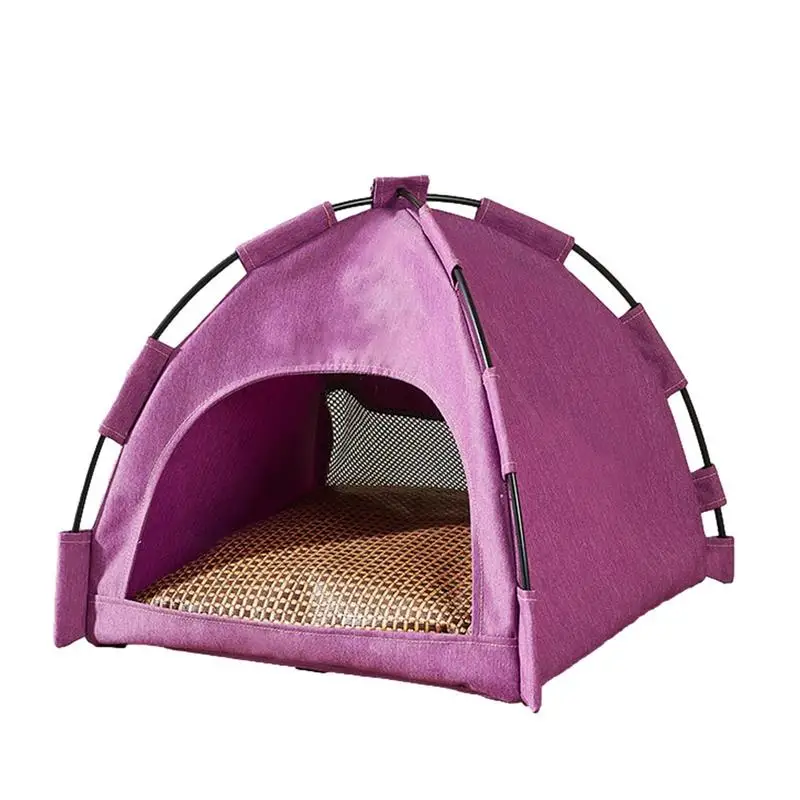 

Dog Teepee Pet Tent Washable Cat Teepee Dog Tent Bed 42*42*38CM Pet Cage Cat Tent Playpen Puppy Kennel Outdoor Dogs House For