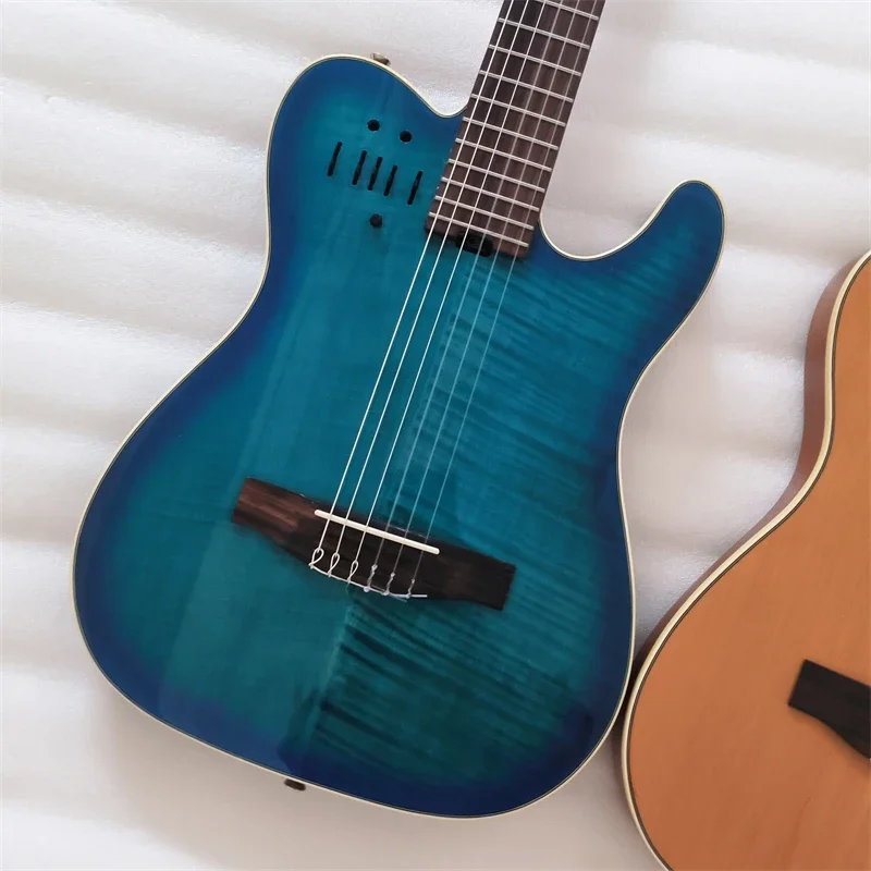 ナイロン弦付きサイレントエレキギター,ナイロン弦 - AliExpress