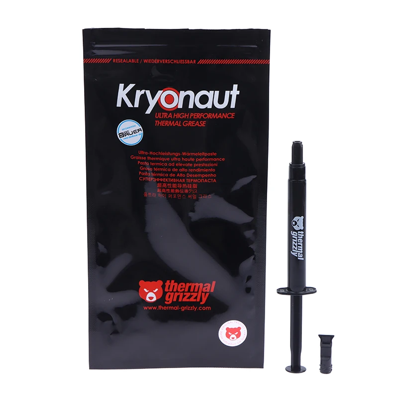 【C】5.5g Thermal Grizzly Kryonaut Extreme KE Термопаста для процесорів/відеокарт, велика місткість, силіконова паста для охолодження