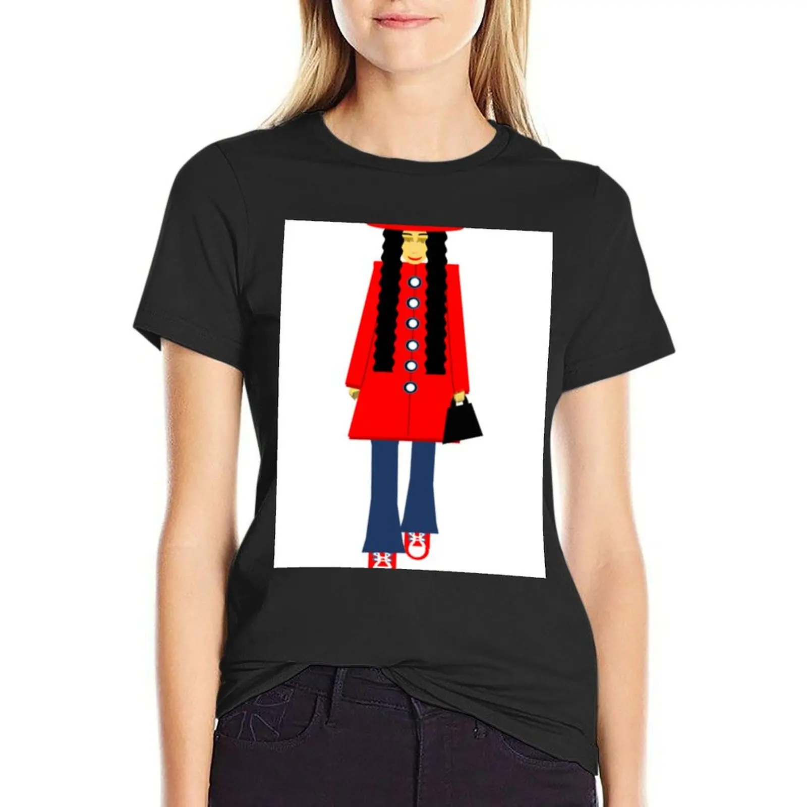 Girl #1 walking T-Shirt plus sizes customs hippie clothes sublime graphic t-shirts for Women