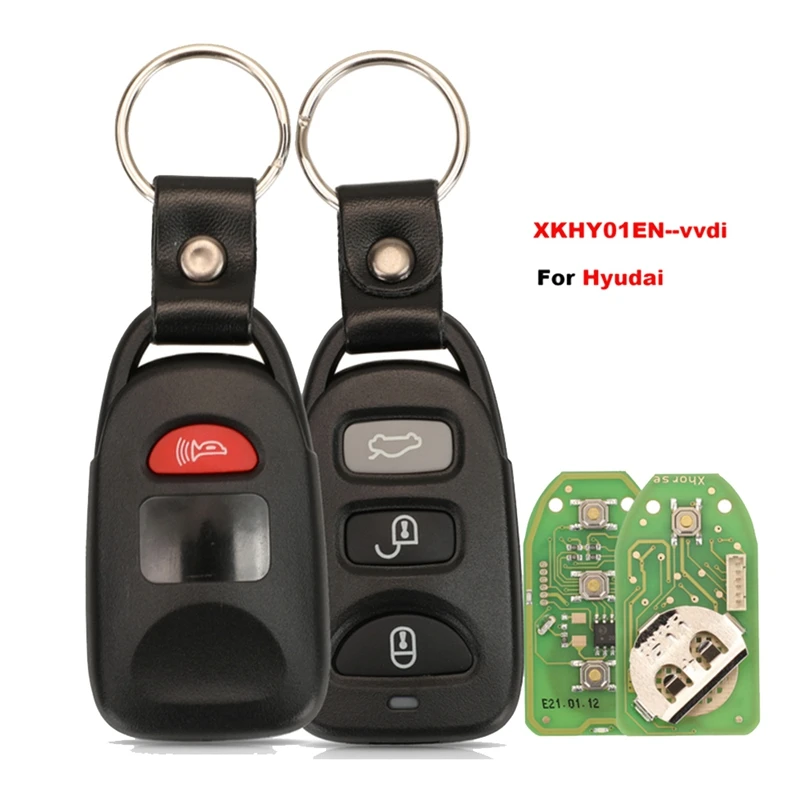 

Xhorse XKHY01EN Universal Wire Remote Key Fob Flip 3+1 Button Spare Parts For Hyundai Style For VVDI Key Tool 5Pcs/Lot