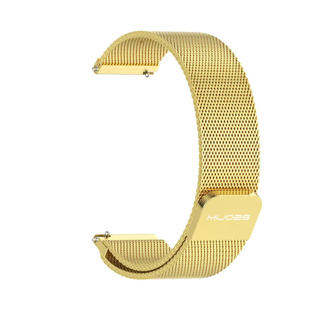 Enhanced Stainless Steel Metal Strap for Smartwatches - 22mm Wristband