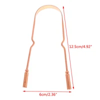 1Pc Pure Copper Tongue Scraper Oral Cleaner Brush Fresh Cleaning Hygiene For Men And Women High Quality Tounge Scraper 3 Styles 6