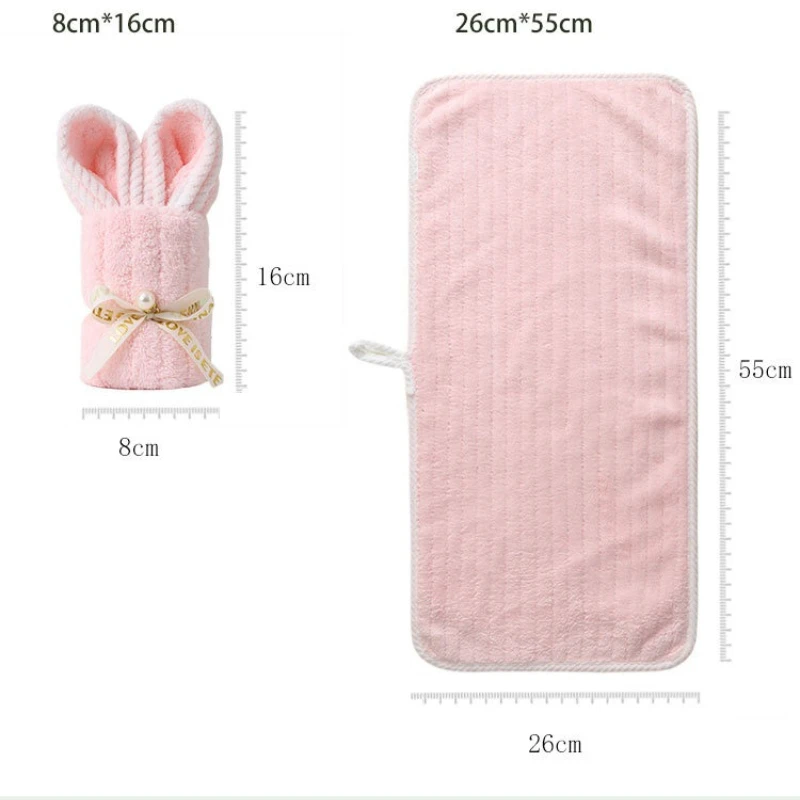 10pcs/5sets Bunny Shaped Towel Set Includes 5 Towels and 5 Bags Coral Fleece Souvenirs and Christmas and Birthday Party Gifts