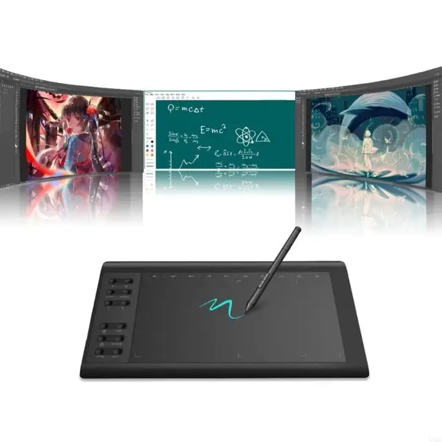 X6HA Graphics Drawing Tablet 10x6 inch Drawing Tablet with 12 Hot Key Passive 5