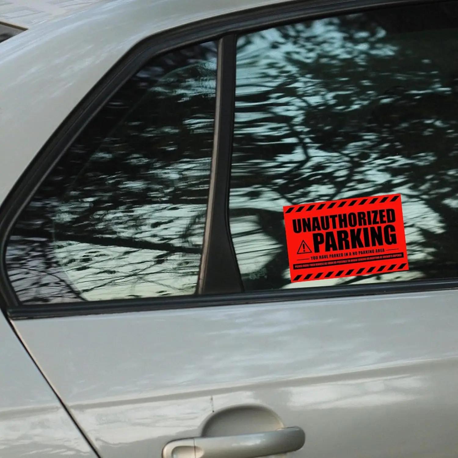 10 adesivi per violazioni di parcheggio da 4x6 pollici: avviso difficile da rimuovere per auto e camion, senza adesivi di parcheggio - immagine 2