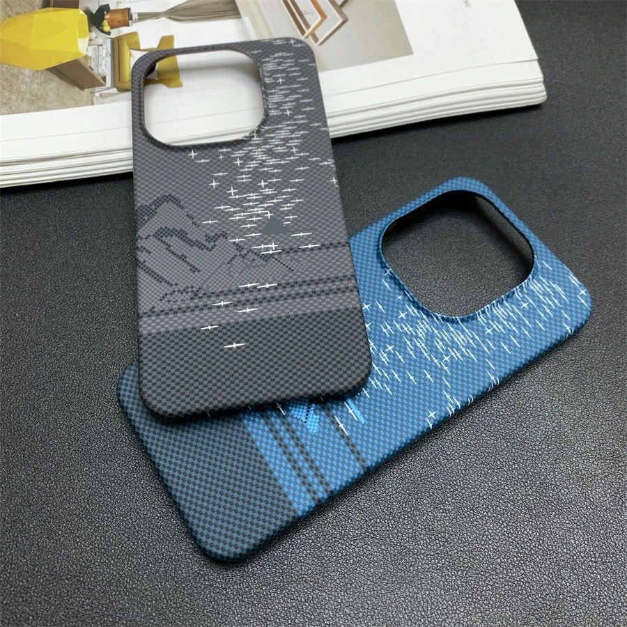 New Advanced Ultra-Thin Carbon Fiber PC Anti-Drop Shockproof Bumper Case