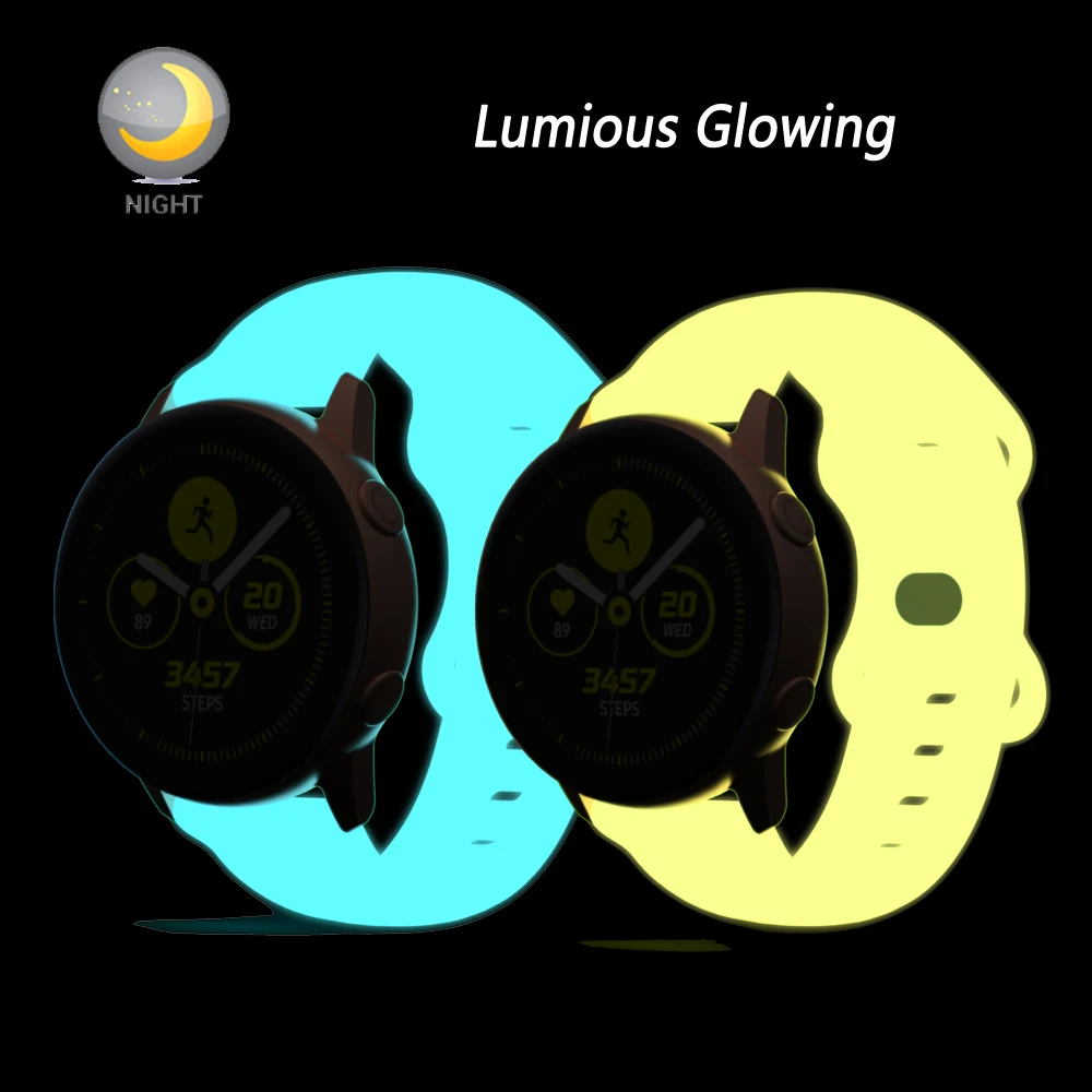 

Ремешок 20 мм для смарт-часов Samsung Galaxy Watch 4 40 мм 44 мм, спортивный браслет для Gear, наручные часы Galaxy Watch Active 2 40 мм 44 мм, аксессуары