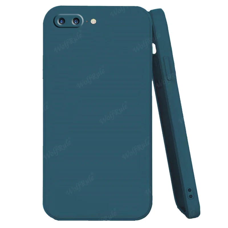 Para o iphone 8 plus capa de caso apple iphone 7 8 6s mais capas de silicone líquido original tpu capa macia para iphone 8 plus