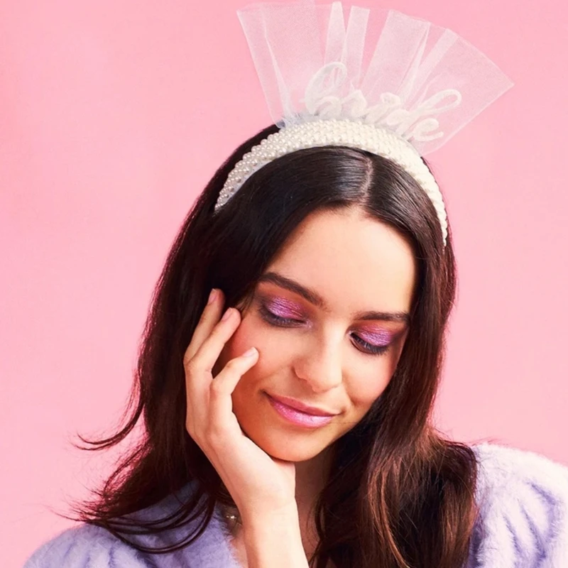 

Bridee To Be Headband Bachelorette Headband Pearls Headband Bachelorette Party