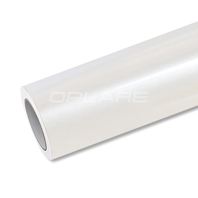 

Highest quality glossy pearl white vinyl wraping fim Vinyl Pearl white vinyl car wrapping wrap folie quality Warranty 5m/10m/18m