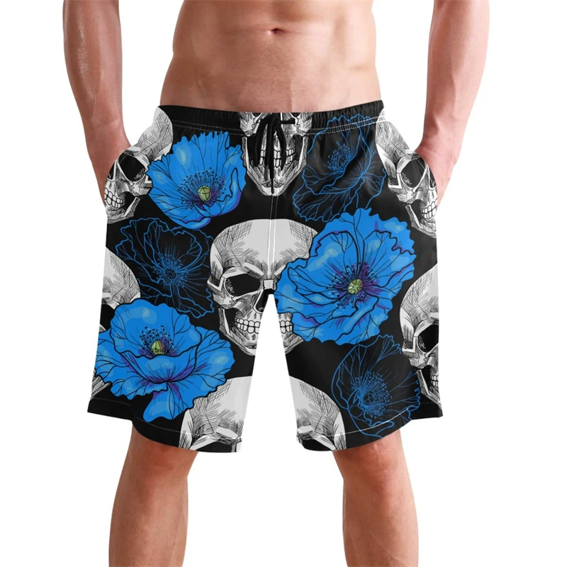 

Summer Shorts Men Black Space Cargo Shorts Gothic Hawaii Beach 3d Print Shorts Casual Hip Hop Mens Short Pants Summer Male