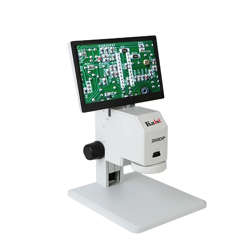 

200DP HD video microscope 12-78X Video Microscope High Precision HMDI VGA Output Digital Microscope With LED Light