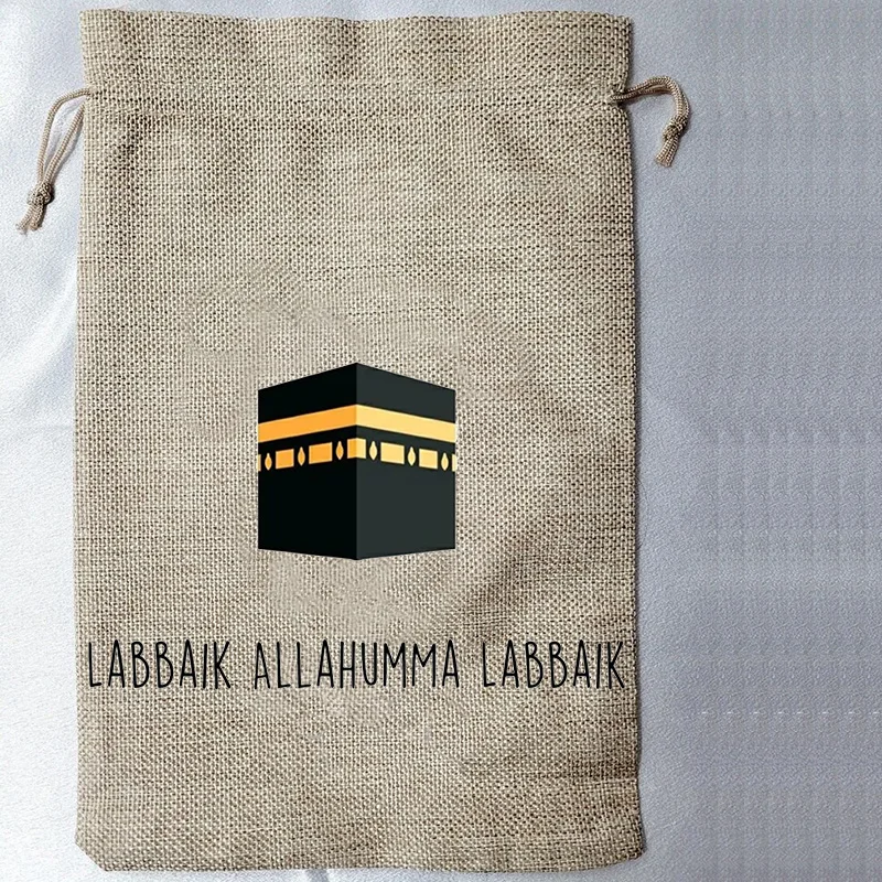 Kaaba 선물 가방, Eid Mubarak al-Fitr Al Adha 이슬람 라마단 카림 장식, 어린이, eidi money hajj ..