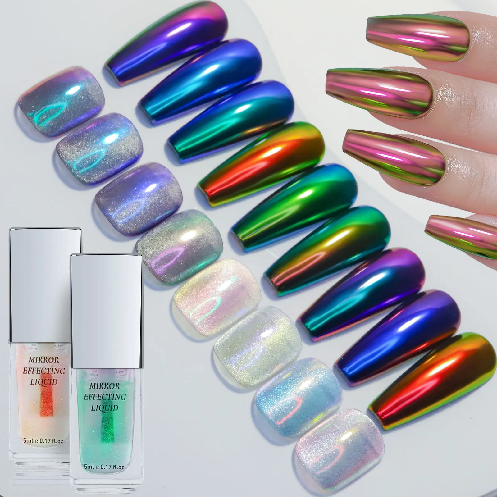 

Mirror nail polish nail art liquid mirror flour