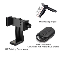 Universal Rotatable Tripod Adapter with Adjustable Mount (Vlog Kit)