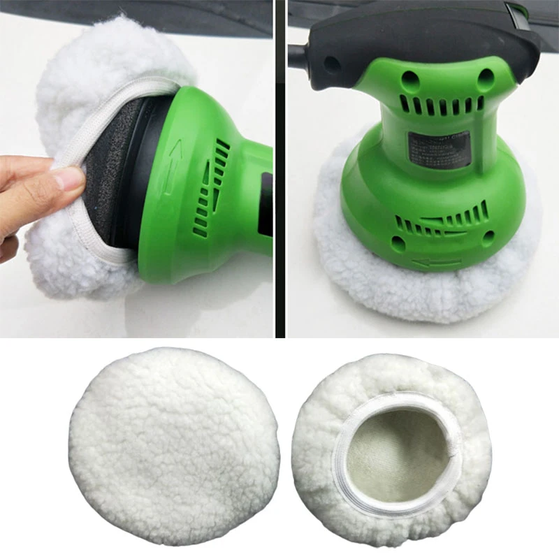 

5-10" Inch Polishing Bonnets Faux Wool Polishing Disc Superfine Fiber Car Waxing Applicator Bonnet Car Cleaning Supplies