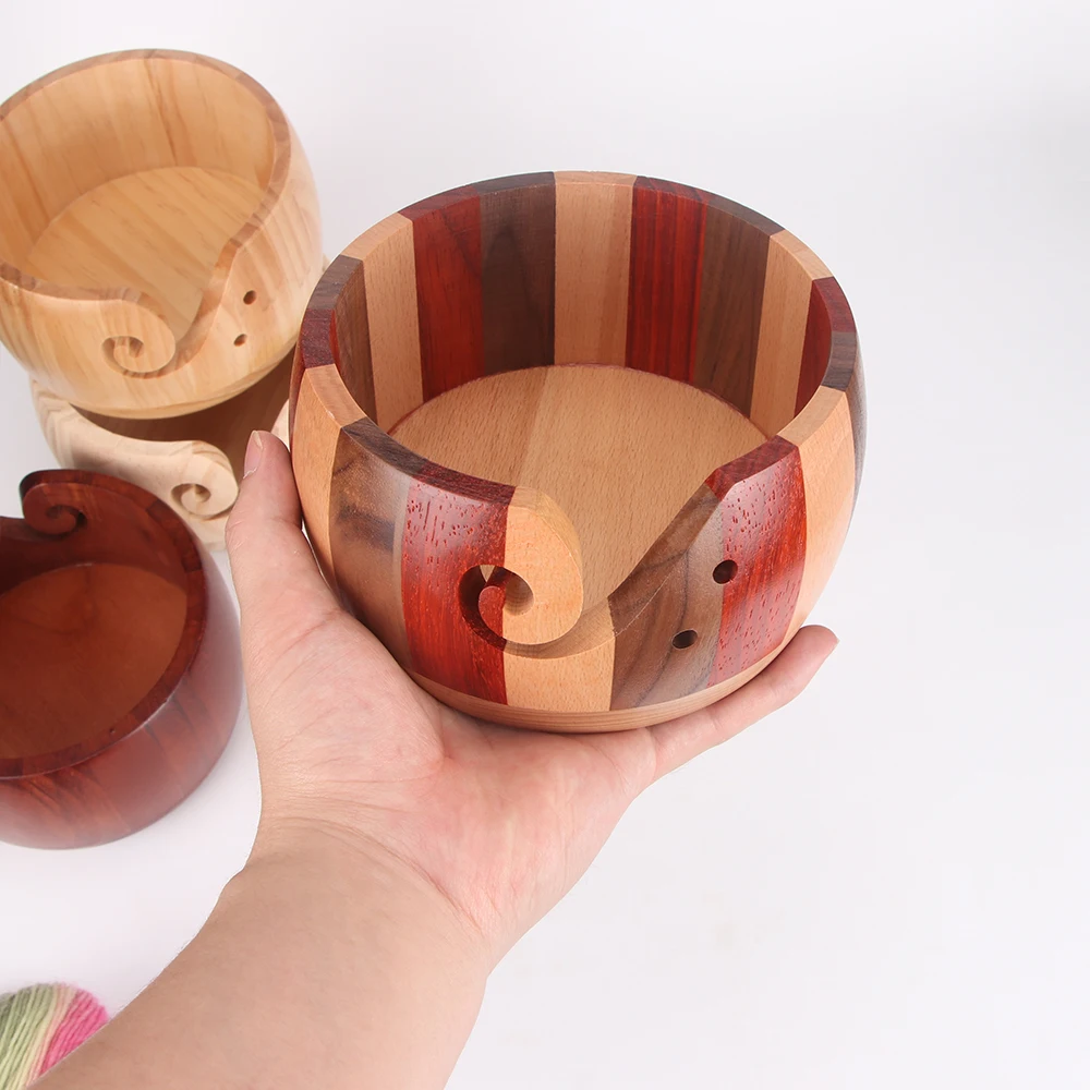 Natural Wood Yarn Bowl, Hobby Lobby