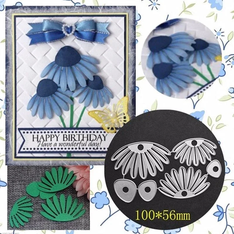 

Flower Petal Metal Cutting Dies Stencils Die Cut for DIY Scrapbooking Album Paper Card Embossing