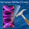 For Teclast T60 Plus (12 inch) 2024 Screen Protector, 9H Tempered Glass Film, Anti Fingerprints,No Bubbles Anti-Scratch 6