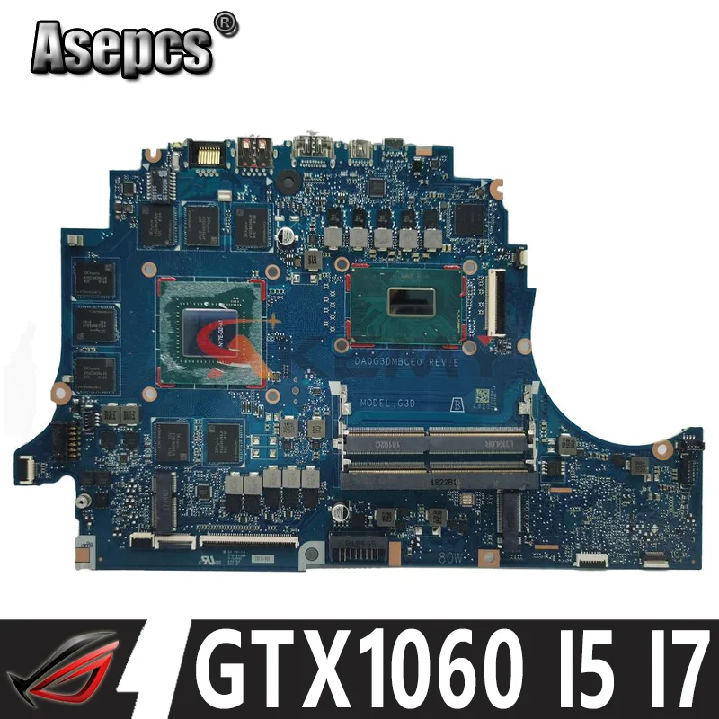 

DA0G3DMBCE0 G3D Motherboard For HP 15-DC 15T-DC 15-DC0096TX Laptop Motherboard Mainboard W/ I5-8300H I7-8750H CPU GTX1060 6G GPU