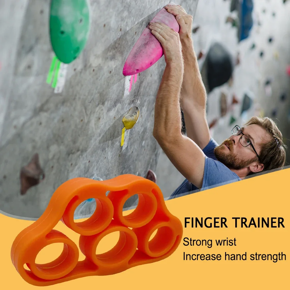 Silicone Finger Gripper Gym Hand Grip Resistance Band Wrist Stretcher Elastic Five Finger Expander Strength Trainer Exercise