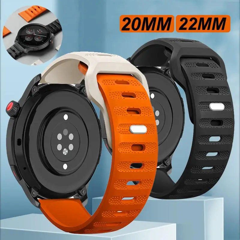 20 22mm Armband für Samsung Galaxy Uhr 4/6/classic 4/5 Pro/3/Active 2/46 Silikon Armband Huawei Uhr GT 2/2e 3 Pro Armband – Detail 1