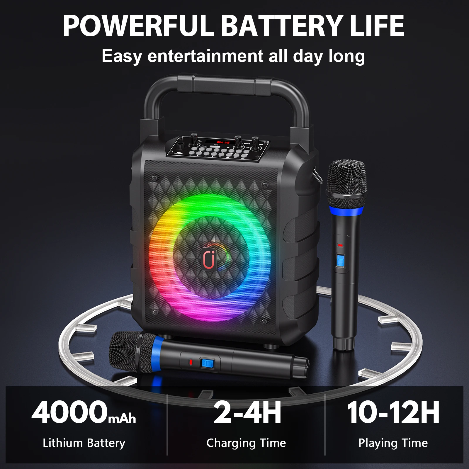 Wireless LED Karaoke Speaker 5