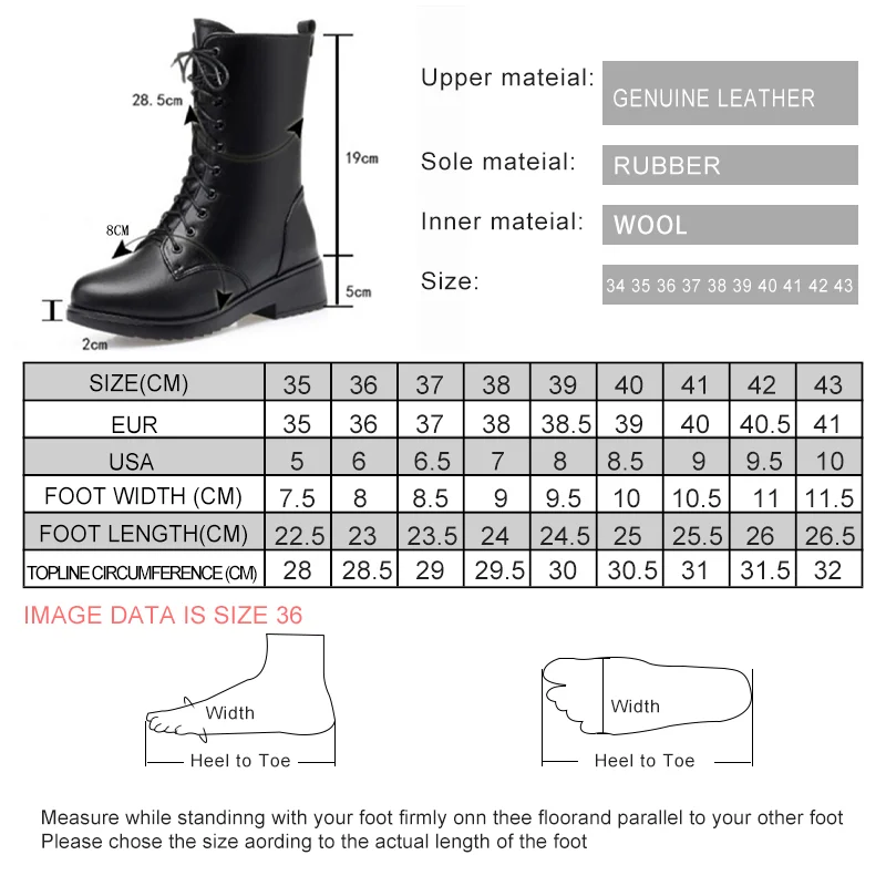 AIYUQI 2024 D Boots Women Shoes Winter New Genuine Leather Boots Women Military Large Size 41 42 43 Casual Marton Boots Women