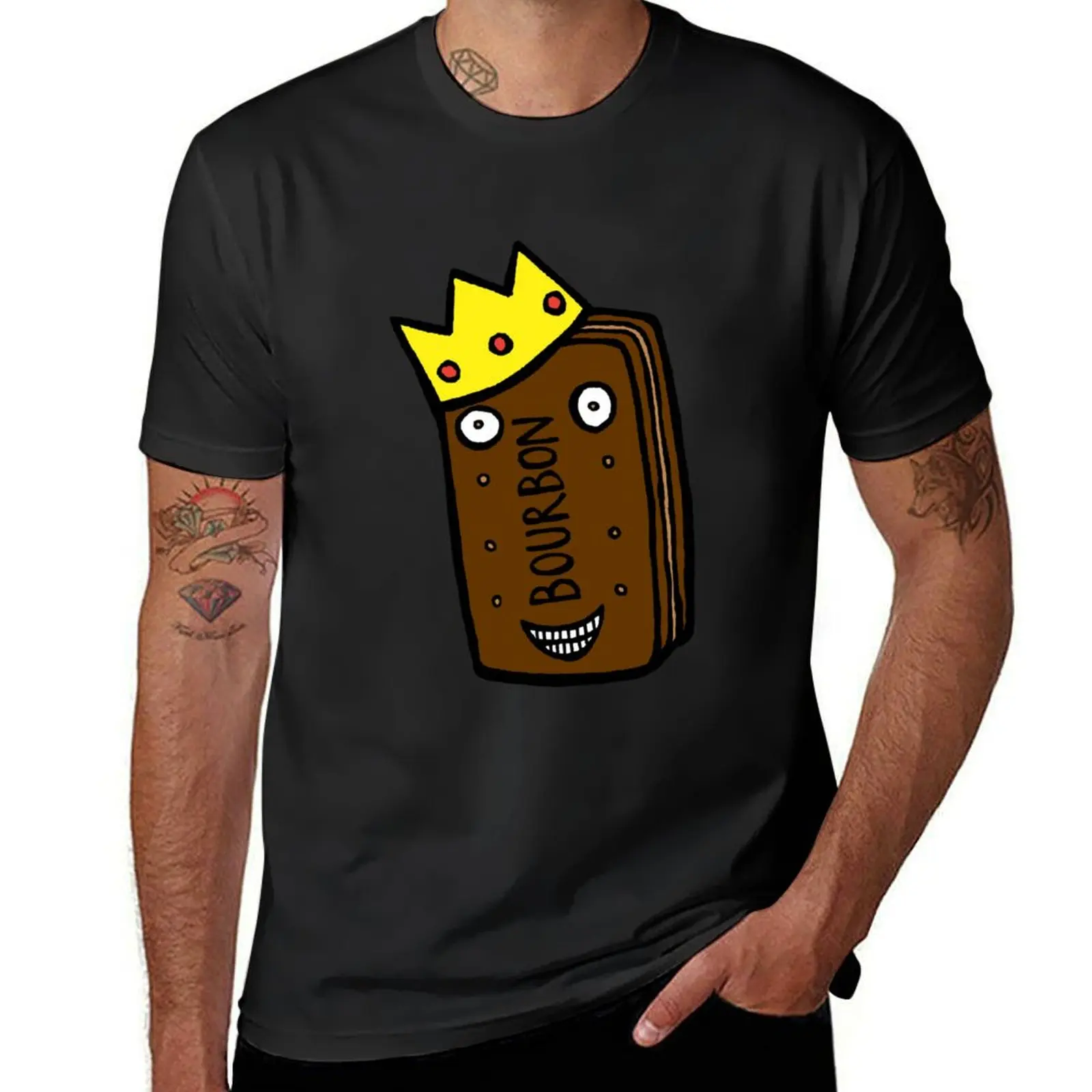 Bourbon Biscuit, The King Of Biscuits T-Shirt kawaii clothes vintage blanks men t shirt