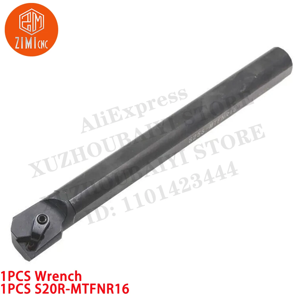 

1 шт. S20R-MTFNR16 Токарный станок с ЧПУ Внутренний Держатель токарных инструментов Расточная оправка для TNMG16 Карбидная вставка токарный станок по металлу механический режущий инструмент