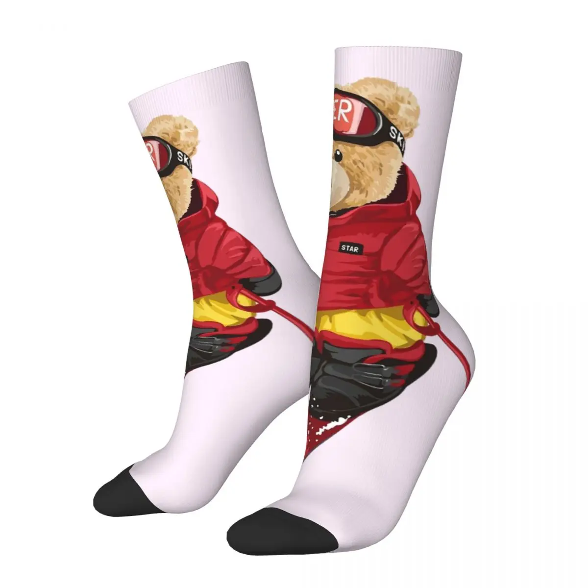 Teddy Bear cosy Unisex Socks Hiking Happy Socks Street Style Crazy Sock angery pingu cosy unisex socks windproof happy socks street style crazy sock